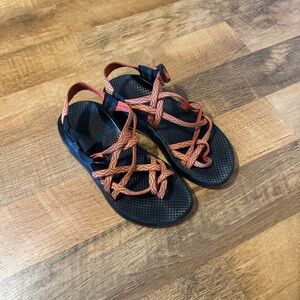 Black and Orange Sandals